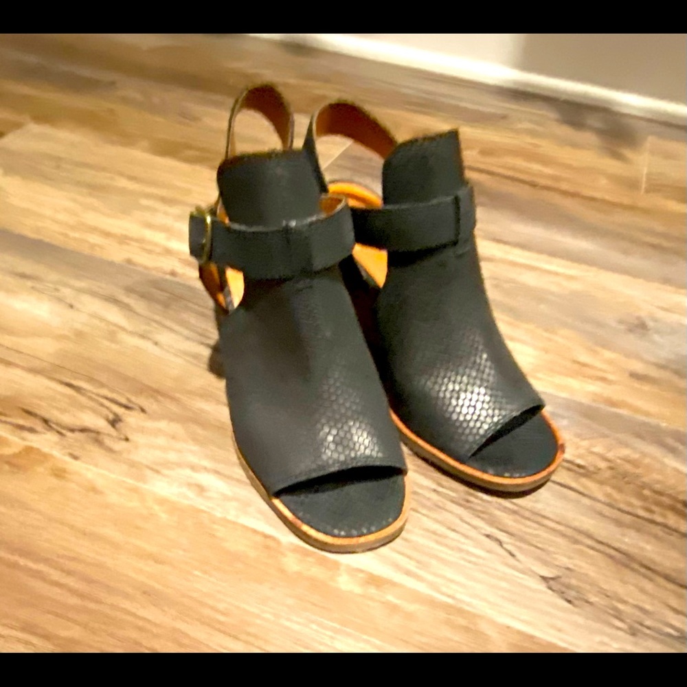 Lucky Brand Peep Toe Booties